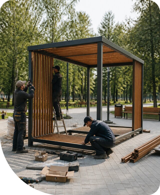 Изготовление и монтаж МАФ для парков под ключ в Выборге